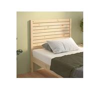 Vidaxl Tête De Lit 81x4x100 Cm Bois Massif De Pin Marron