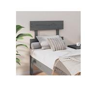 Hoofdbord 93,5x3x81 cm massief grenenhout grijs819052