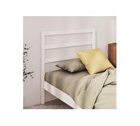 Hoofdbord 95x4x100 cm massief grenenhout wit822233