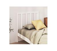 Vidaxl Tête De Lit Blanc 95x4x100 Cm Bois Massif De Pin Blanc