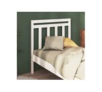 Hoofdbord 95x4x100 cm massief grenenhout wit822243