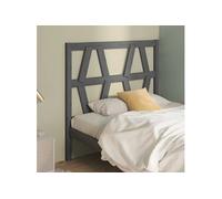 vidaXL Tête de lit Gris 96x4x100 cm Pin massif