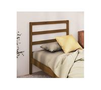 vidaXL Tête de lit marron miel 96x4x100 cm Pin massif