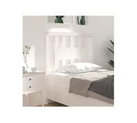 Hoofdbord 96x4x100 cm massief grenenhout wit818651