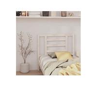 Vidaxl Tête De Lit Blanc 96x4x100 Cm Bois Massif De Pin Blanc