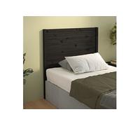 vidaXL Tête de lit noir 96x4x100 cm pin massif