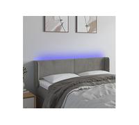 vidaXL Tête de Lit à LED Meuble de Chambre à Coucher Accessoire de Lit Double Tête de Cadre de Lit Intérieur Gris Clair 147x16x78/88 cm Velours Gris clair https://www.fnac.com/mp48358465/vidaXL-Tete-de-lit-a-LED-Gris-clair-147x16x78-88-cm-Velours/w-4?oref=08050494-7535-8cf9-bb52-3f156973687a