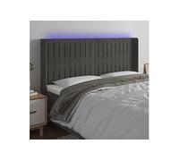 vidaXL Tête de Lit à LED Meuble de Chambre à Coucher Accessoire de Lit Double Tête de Cadre de Lit Intérieur Gris Foncé 203x16x118/128 cm Velours Gris foncé https://www.fnac.com/mp48568767/vidaXL-Tete-de-lit-a-LED-Gris-fonce-203x16x118-128-cm-Velours/w-4?oref=663a1687-ac9b-ec85-7cf3-76dd56230620