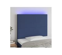 Tête de Lit à LED Gris Clair 80x5x78/88 cm Tissu Meuble de Chambre vidaXL