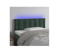 Hoofdbord LED 80x5x78/88 cm fluweel donkergroen3122079