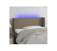 Hoofdbord LED 93x16x78/88 cm stof taupe3122942