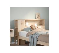 Hoofdbord met opbergruimte 90 cm massief grenenhout855642