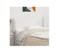 Hoofdbord met randen 103x23x78/88 cm kunstleer wit3117089