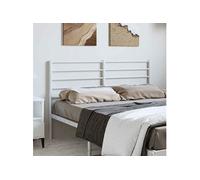 vidaXL Hoofdbord metaal wit 150 cm352402 Blanc G