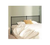 vidaXL Tête de lit 350901 métal noir 193 cm