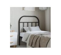 vidaXL Tête de lit métal noir 75 cm