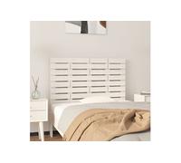 Vidaxl Tête De Lit Murale Blanc 106x3x63 Cm Bois Massif De Pin Blanc