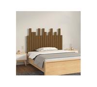 vidaXL Hoofdbord wandmontage 108x3x80 cm grenenhout honingbruin824776 Marron G