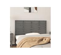 824735 vidaXL Tête de lit murale Gris 146x3x63 cm Bois massif de pin