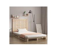 vidaXL Hoofdbord wandmontage 146x3x91,5 cm massief grenenhout824683 Bois G