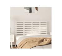 Tête de Lit Murale, Panneau de Lit, Accessoire de Lit, Meuble de Chambre à Coucher Intérieur, Blanc 156x3x63 cm Bois Massif de Pin