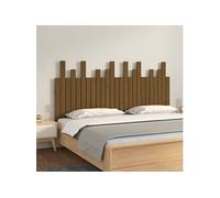 Vidaxl Tête De Lit Murale Marron Miel 159,5x3x80 Cm Bois Massif De Pin Multicolore
