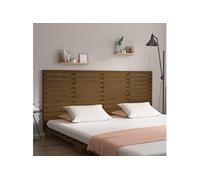 Tête de Lit Murale, Panneau de Lit, Accessoire de Lit, Meuble de Chambre à Coucher Intérieur, Marron Miel 166x3x91,5 cm Bois Massif de Pin