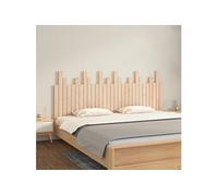 vidaXL Tête de lit murale 185 x 3 x 80 cm en pin massif Marron