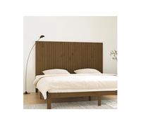 vidaXL Hoofdbord wandmontage 204x3x110 cm grenenhout honingbruin824931 Marron G