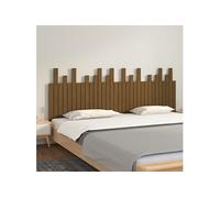Tête de lit murale Marron miel 204x3x80 cm Bois massif de pin, tête de lit, tête de lit en bois massif,, tête de lit en bois