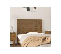 Vidaxl Tête De Lit Murale Marron Miel 81x3x63 Cm Bois Massif De Pin Marron
