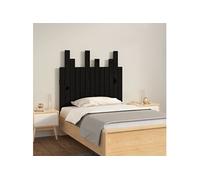 Hoofdbord wandmontage 82,5x3x80 cm massief grenenhout zwart824807