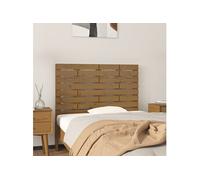 824726 vidaXL Tête de lit murale Marron miel 96x3x63 cm Bois massif de pin