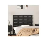 Tête de Lit Murale, Panneau de Lit, Accessoire de Lit, Meuble de Chambre à Coucher Intérieur, Noir 96x3x63 cm Bois Massif de Pin