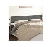 Vidaxl Têtes De Lit 2 Pcs Gris Foncé 100x5x78/88 Cm Velours Gris