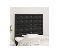 Hoofdborden 2 st 100x5x78/88 cm kunstleer zwart3116416