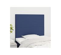 Hoofdborden 2 st 100x5x78/88 cm stof blauw3116048