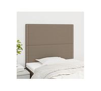 Hoofdborden 2 st 100x5x78/88 cm stof taupe3116186