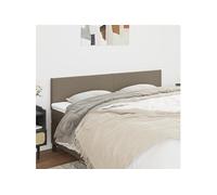 Vidaxl Têtes De Lit 2 Pcs Taupe 100x5x78/88 Cm Tissu Gris