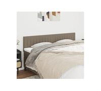 Hoofdborden 2 st 100x5x78/88 cm stof taupe346288