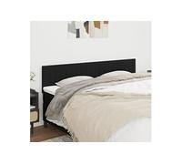 vidaXL Hoofdborden 2 st 100x5x78/88 cm stof zwart346286 Noir G