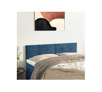 2 x Têtes de Lit Gris Foncé 100x5x78/88 cm Velours Meubles de Chambre vidaXL