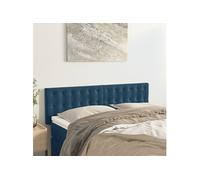 Tête de Lit Noir 100x5x118/128 cm Velours Meubles de Chambre vidaXL