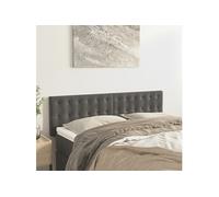 2 x Têtes de Lit Noir 100x5x78/88 cm Velours Meubles de Chambre vidaXL