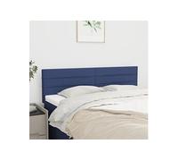 Vidaxl Têtes De Lit 2 Pcs Bleu 72x5x78/88 Cm Tissu Bleu