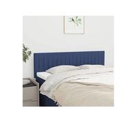 Vidaxl Têtes De Lit 2 Pcs Bleu 72x5x78/88 Cm Tissu Bleu