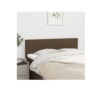 vidaXL Hoofdborden 2 st 72x5x78/88 cm stof donkerbruin346245 Marron G