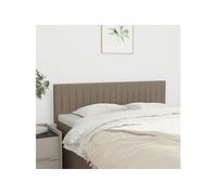 Hoofdborden 2 st 72x5x78/88 cm stof taupe346246