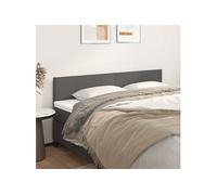 Vidaxl Têtes De Lit 2 Pcs Gris 80x5x78/88 Cm Similicuir Gris