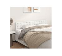 vidaXL 2x Têtes de Lit Meubles de Chambre à Coucher Accessoires de Lit Simple Têtes de Cadre de Lit Intérieur Blanc 346485